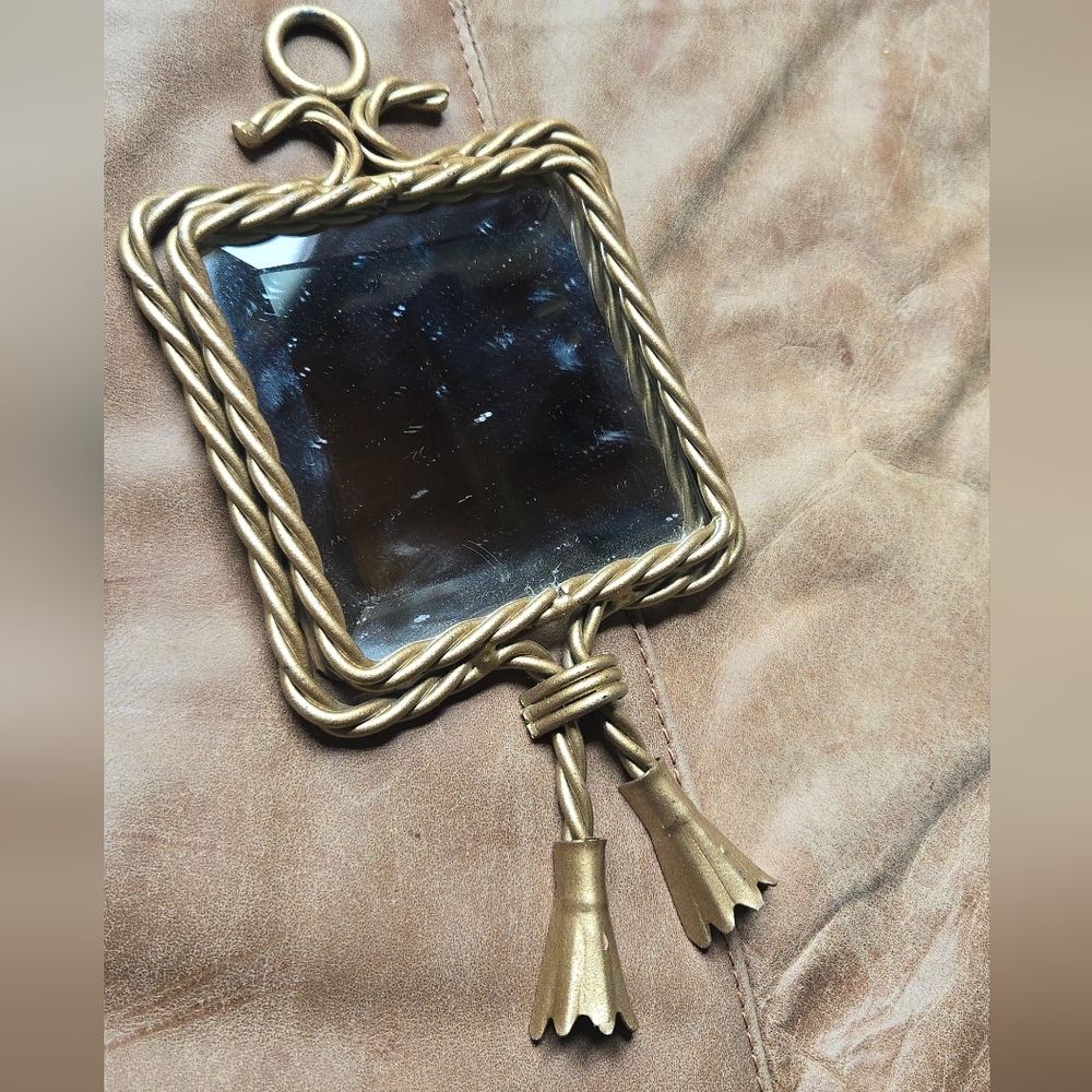Gold Rope Design Mirror - Picture 1 of 4